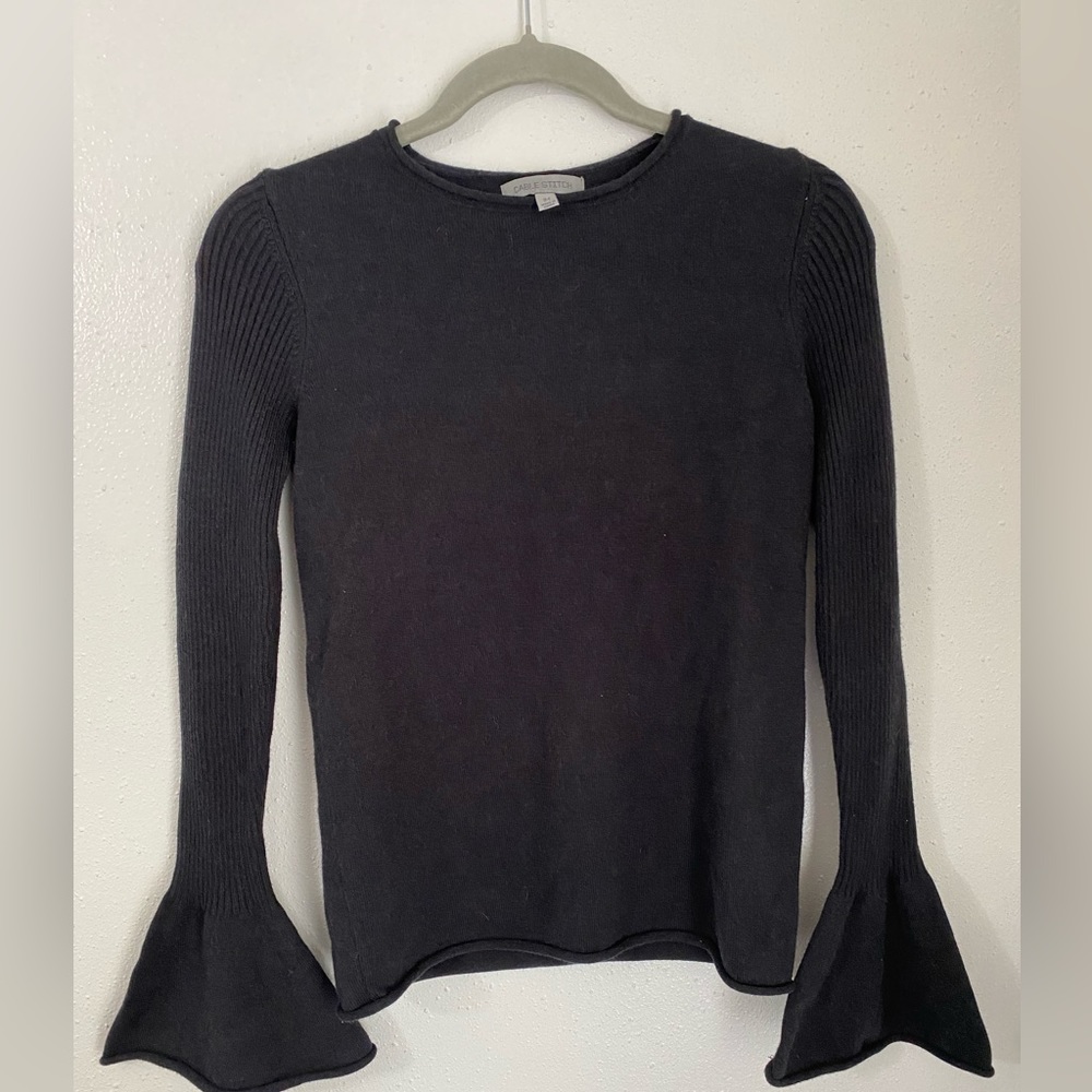 Cable stitch sweatshirt